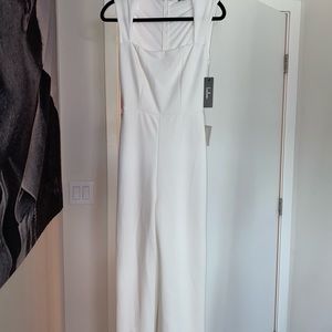 Lulu’s white jumpsuit